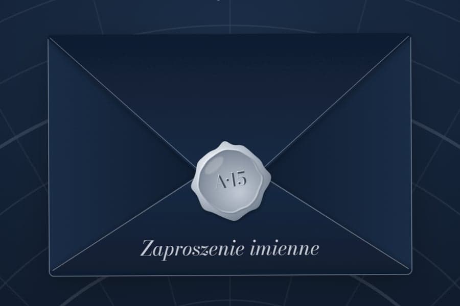 Invitation on a phone screen — Arventa's 15th anniversary gala