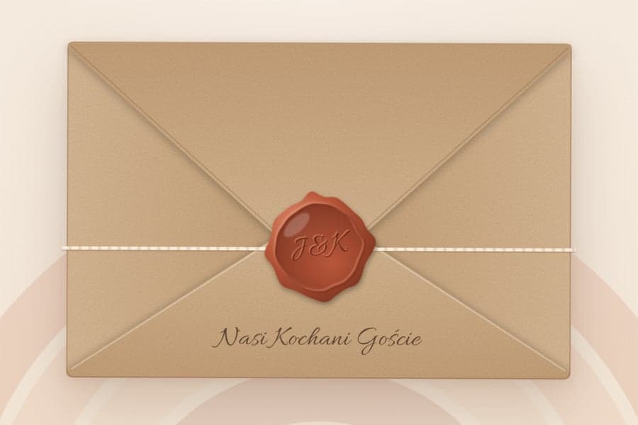 Invitation on a phone screen — Julia & Kacper's wedding